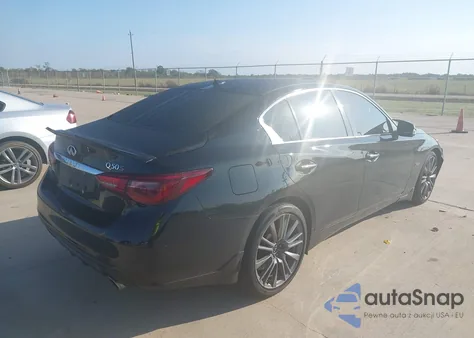 2018 Infiniti Q50 3.0T Red Sport 400 from USA, damaged, VIN JN1FV7AP7JM640056